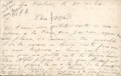 VINTAGE POSTCARD Fantasy Flowers a kiss