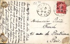 VINTAGE POSTCARD Fantasy Woman Large Mother Children