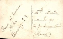 CPA Fantaisie Fleurs Santon 