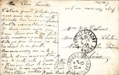 VINTAGE POSTCARD Fantasy Woman Man Daydream