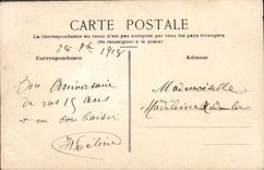 CPA Fantaisie Fleurs Coq 