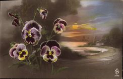 CPA Fantaisie Fleurs