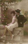 VINTAGE POSTCARD Fantasy Woman Sailor Towards the port