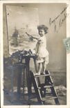 CPA Fantaisie Enfant Peintre