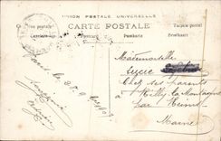 VINTAGE POSTCARD Fantasy Woman present