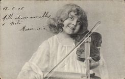 CPA Fantaisie Enfant Violon 