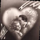 VINTAGE POSTCARD Fantasy Woman the song of my heart