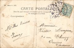 VINTAGE POSTCARD Fantasy Woman Unhappy love affair