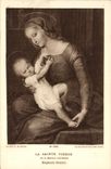 VINTAGE POSTCARD Fantasy the Blessed Virgin of the House of Orleans Raphael Sanzio