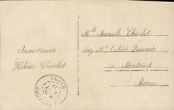 CPA Fantaisie Fleurs Rose