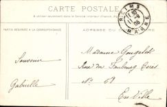 VINTAGE POSTCARD Fantasy Children Alsace Last cartridges