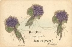 CPA Fantaisie Fleurs