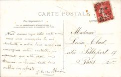 VINTAGE POSTCARD Fantasy Woman Sainte Louise