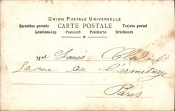 VINTAGE POSTCARD Fantasy Woman Man Serenade