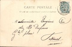 VINTAGE POSTCARD Fantasy Child Priest Violin Music