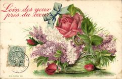 CPA Fantaisie Fleurs