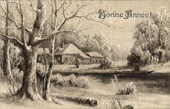 CPA Fantaisie Bonne annee