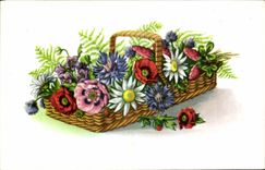 CPA Fantaisie Fleurs