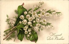 CPA Fantaisie Fleurs Muguet 