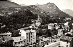 MODERN CARD Heavy Sight on the basilica and the road of Pau
