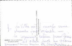 MODERN CARD Heavy Sight on the basilica and the road of Pau