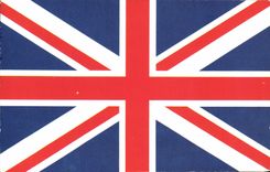 MODERN CARD the U.K. Flag Flag