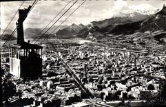 CPM Grenoble Vue Generale Prise de la Station Superieure du Teleferique