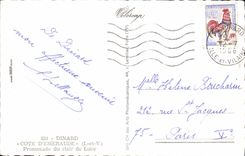 CPM Dinard Cote Stmeraude Promenad du clair de Lune