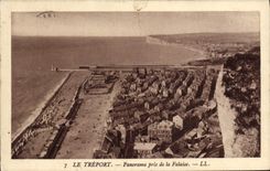 CPA Le Treport Panorama pris de la Falaise