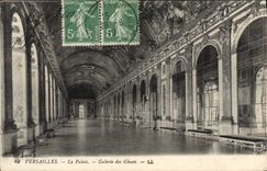VINTAGE POSTCARD Versailles the Palate Gallery of the Ices