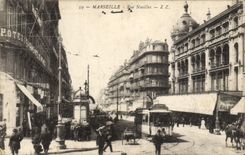 CPA Marseille Rue Noailles Tramway
