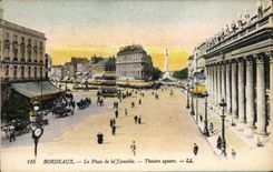 CPA Bordeaux La Place de la Comedie