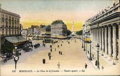 CPA Bordeaux La Place de la Comedie