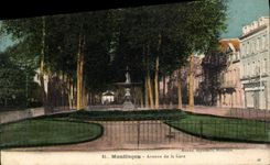 CPA Montlucon Avenue de la Gare
