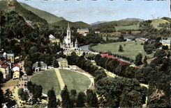 MODERN CARD Heavy View of the Two Basilicas