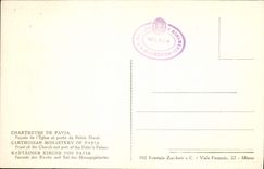 CPA Certosa Di Pavia La Facciata e parte dal Palazzo ducale