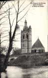 CPA Nogent Le Rotrou Eglise St Hilaire et Bords de L'Huisne