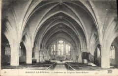 CPA Nogent Le Rotrou Interieur de L'Eglise Saint Hilaire
