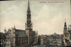 CPA Bruxelles Place de L'Hotel de Ville