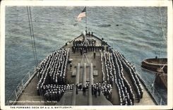 CPA The Forward deck of a US battleship