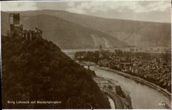 CPA Burg Lahneck mit Niederlahnstein 