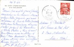 CPM Caen L'Eglise Saint Jean et la Tour penchee