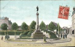 CPA Besancon Les Chaprais Fontaine Flore