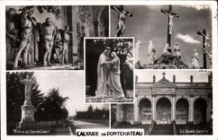 CPM Calvaire De Pontchateau Jesus est flagelli Le Golgotha La Scala Sancta Sacre Coeur