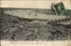 CPA Bordeaux Panorama Pris de la Tour Saint Michel