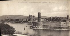 CPA Marseille Le Fort Saint Jean Et La Cathedrale