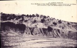 CPA La Guerre Riffaine Entre Kiffane Et Dar Caid Mohand Trous creuses par les Riffains Militaria