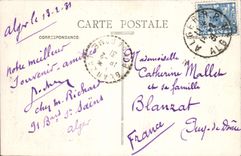 CPA Alger Le Theatre Et Rue Dumont D'Urville