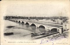 CPA Bordeaux Le Pont Vue Prise De La Bastide