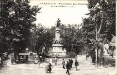CPA Marseille Monument Des Mobiles Et Les Allees